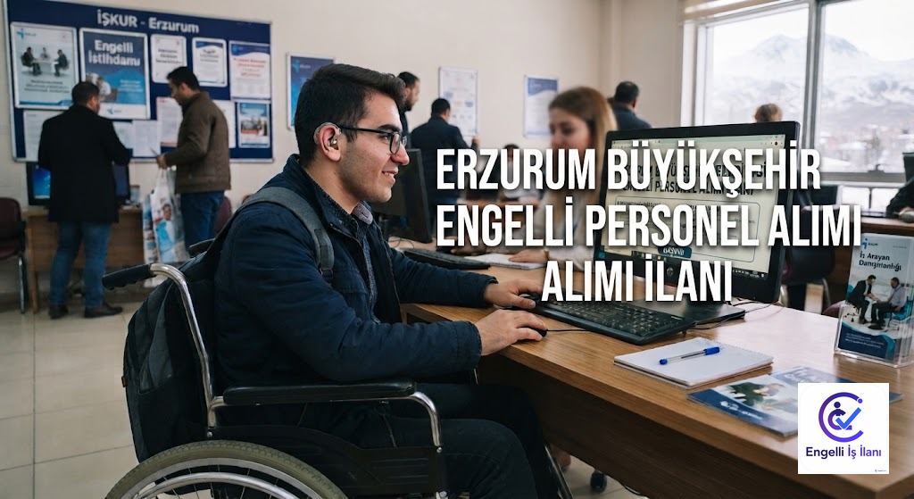 Erzurum Büyükşehir Belediyesi Engelli Personel Alımı