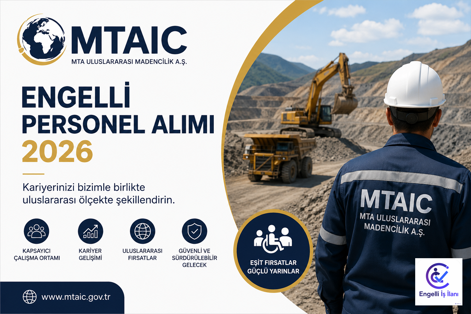 MTAIC Engelli Personel Alımı 2026