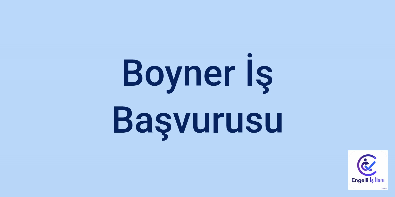 Boyner İş Başvurusu