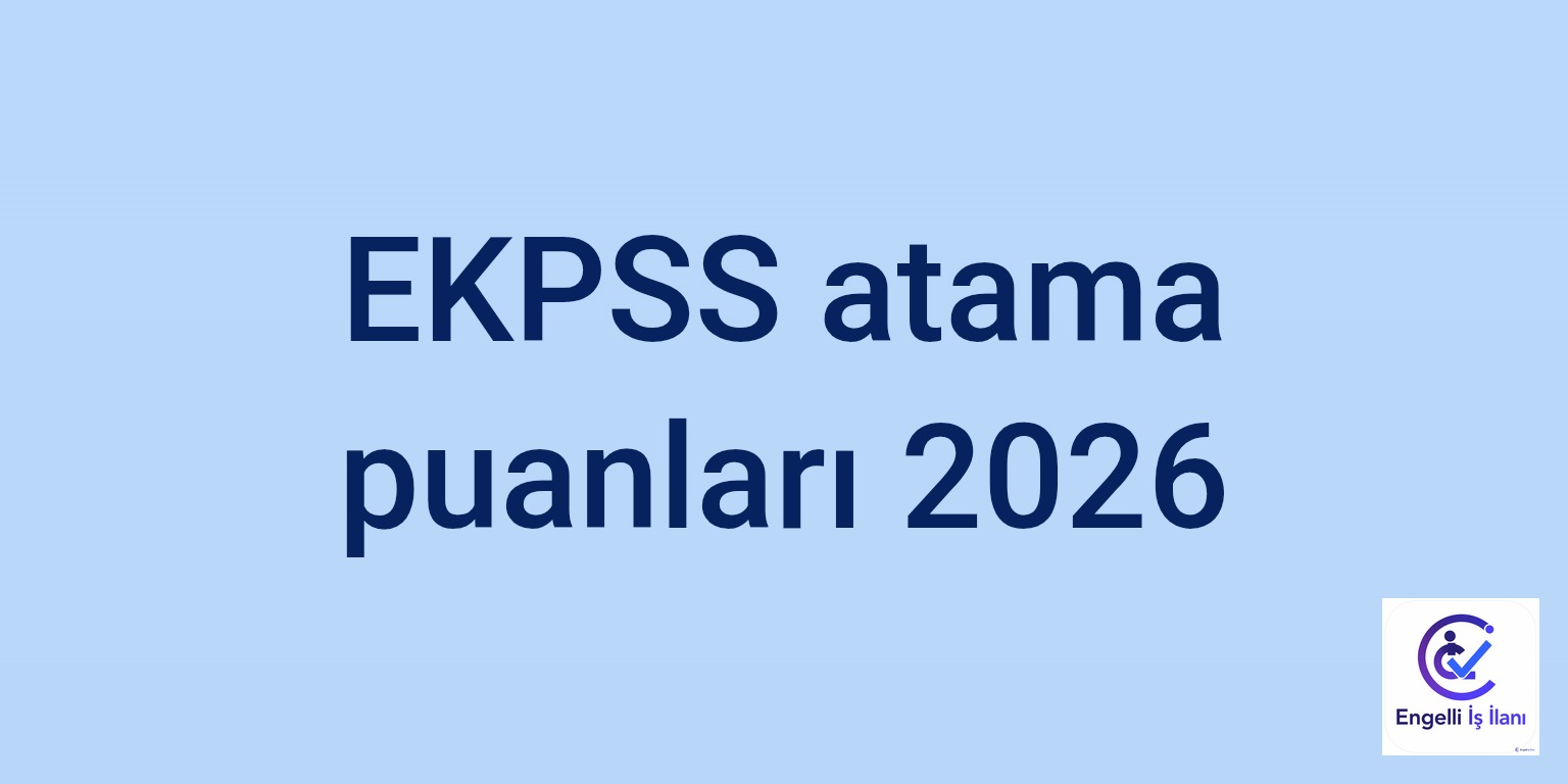 EKPSS atama puanları 2026